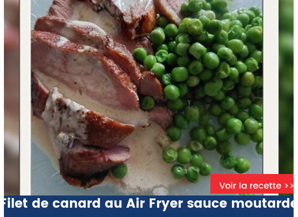 Filet de canard au Air Fryer sauce moutarde